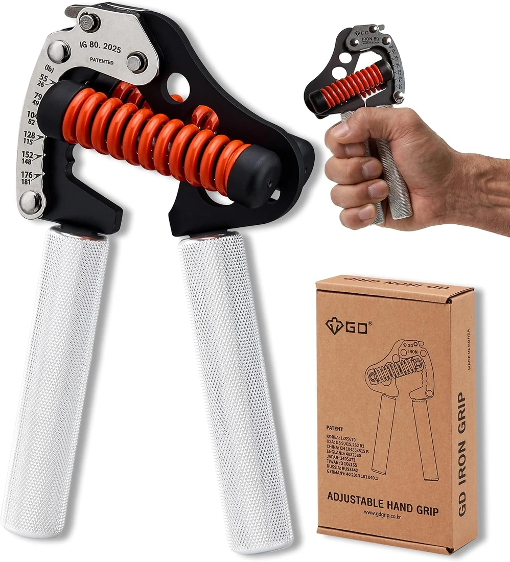 GD IRON GRIP 80 Light mit roter Feder und Aluminiumgriffen