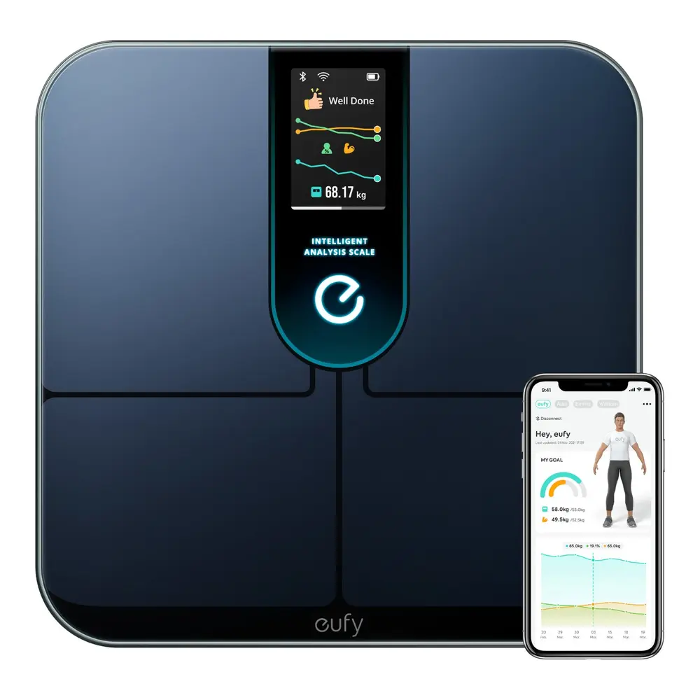 eufy Smart Scale P3 mit Farbdisplay und Smartphone-App