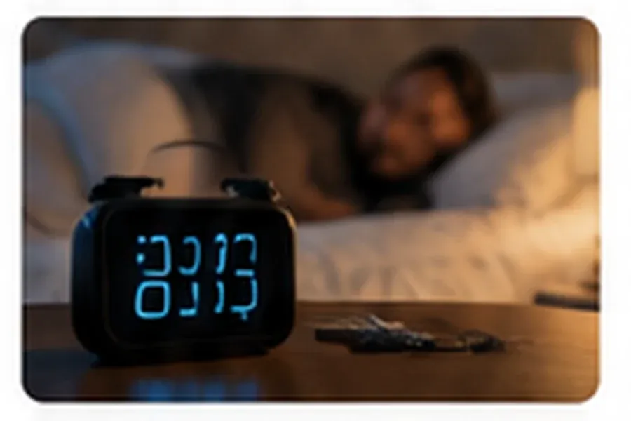 Alarm clock representing regular sleep timing