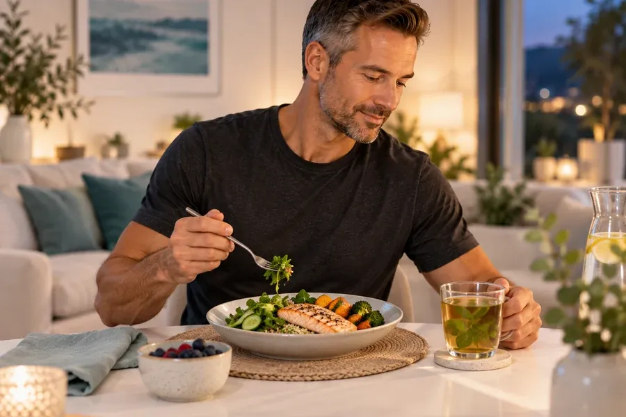 Alcohol-free evening meal