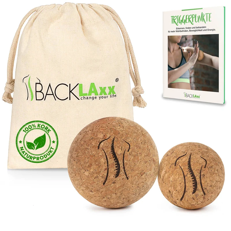 BACKLAxx Kork-Massagebälle