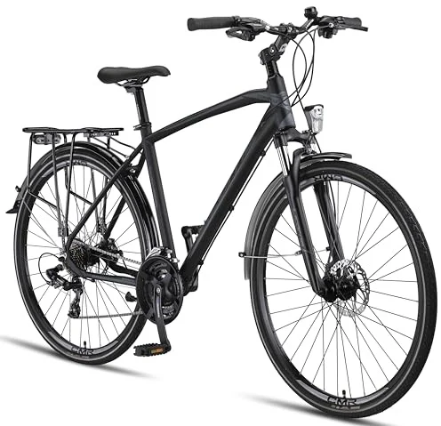 Licorne Bike Touring 28″ — 28″ · diamond frame · black · 21-speed
