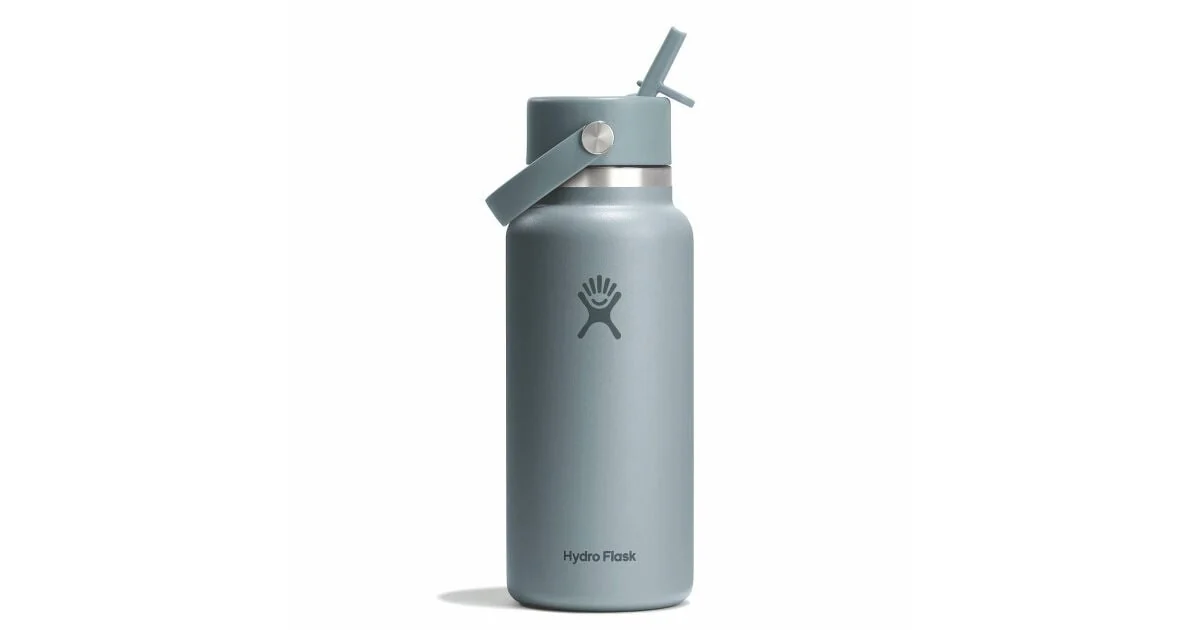 Hydro Flask Wide Mouth + Flex Straw Cap
